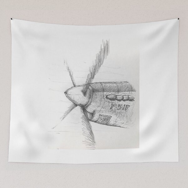 Item preview, Plane inline piston engine freehang pencil sketching. designed and sold by Pattanapong Pongampai.