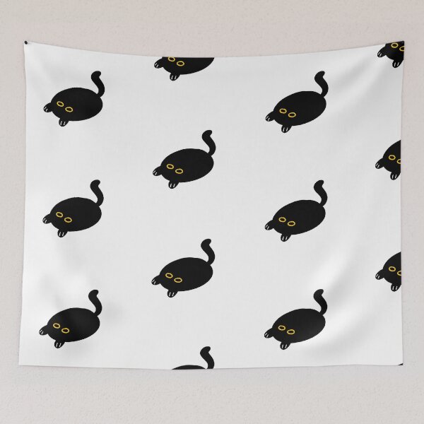 Item preview, Black cat mat designed and sold by CatnistM.