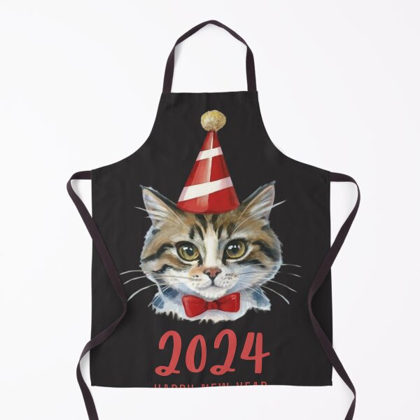 Item preview, Cat in New Year's Hat designed and sold by effateON.