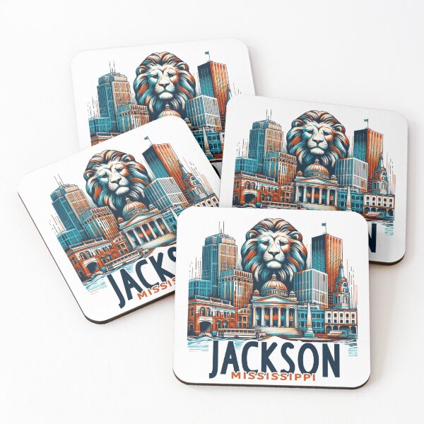 Item preview, Jackson Mississippi Watercolor Illustration designed and sold by PaintMeWorld.