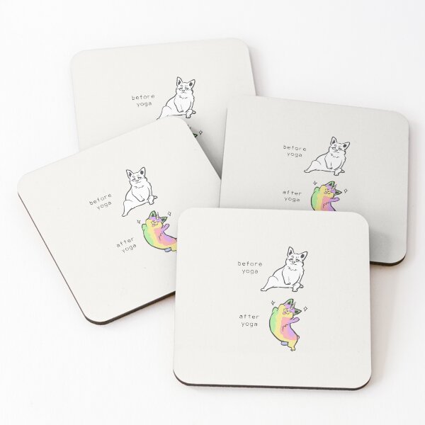 Item preview, Corgi Before After Yoga designed and sold by Huebucket.