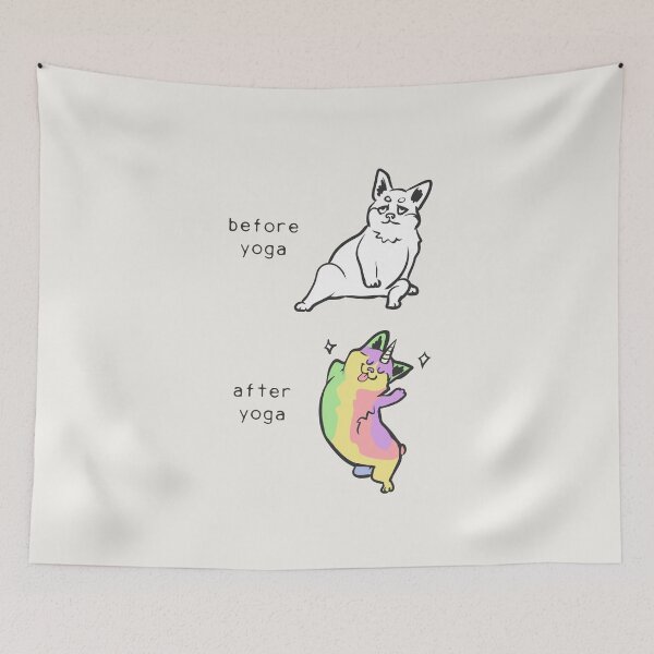 Item preview, Corgi Before After Yoga designed and sold by Huebucket.