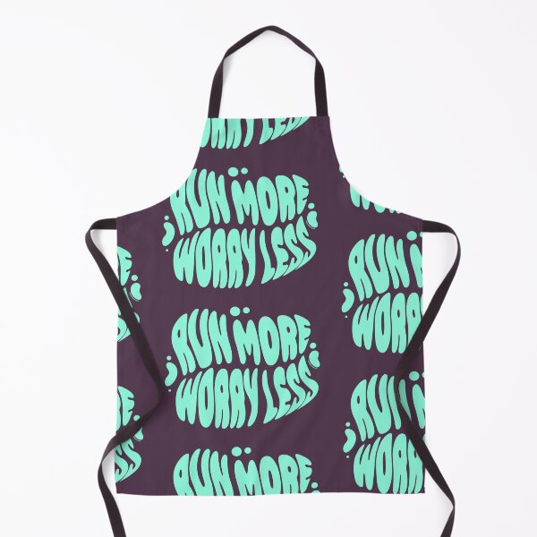 Item preview, Run More Worry Less | 60s Psy Lettering designed and sold by monkeybusiness.pt.