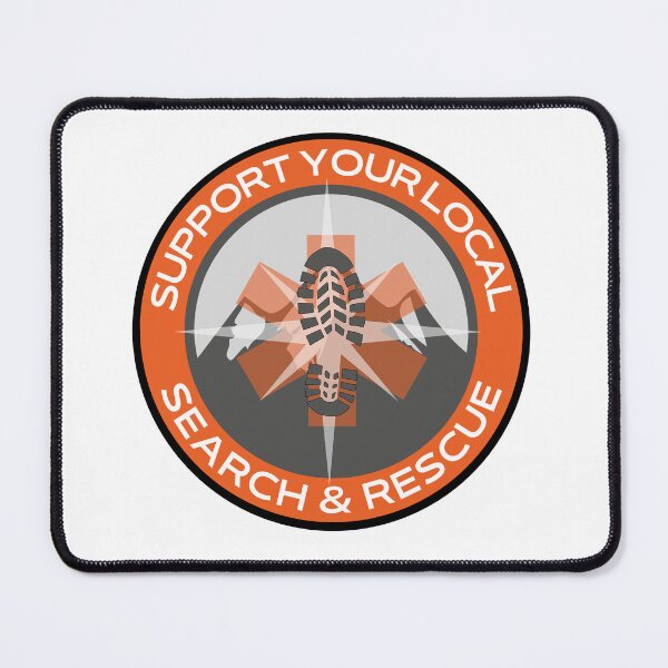 Item preview, Support Your Local Search and Rescue - Patch Star of life / Compass / Footprint designed and sold by TheContactor.