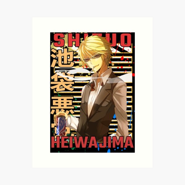 Aperçu de l'œuvre Shizuo Heiwajima Durarara Conception d'anime urbain créée et vendue par Wafusaurus.