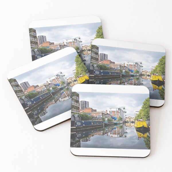 Item preview, Boats at Kingsland Basin, Regent's Canal, Hackney, East London designed and sold by santoshputhran.