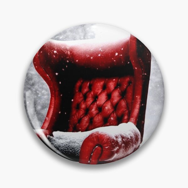 Item preview, Red armchair in the snow designed and sold by wellartkunst.