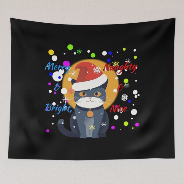 Item preview, Feline Festivities: Merry & Bright, Naughty & Nice designed and sold by Designeking.