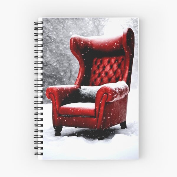 Item preview, Red armchair in the snow designed and sold by wellartkunst.