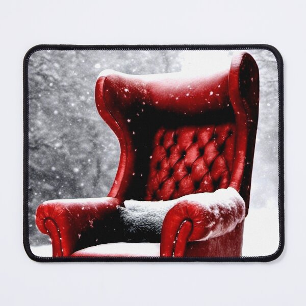 Item preview, Red armchair in the snow designed and sold by wellartkunst.