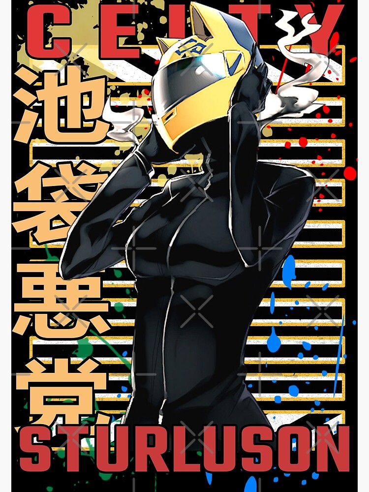 Aperçu 3 sur 3. Impression photo avec l'œuvre Celty Sturluson Durarara Conception d'anime urbain créée et vendue par Wafusaurus.
