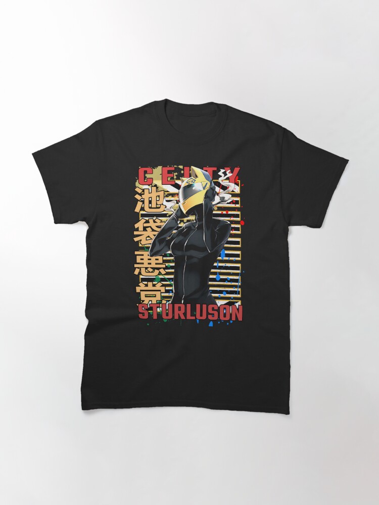 Aperçu 3 sur 7. T-shirt classique avec l'œuvre Celty Sturluson Durarara Conception d'anime urbain créée et vendue par Wafusaurus.
