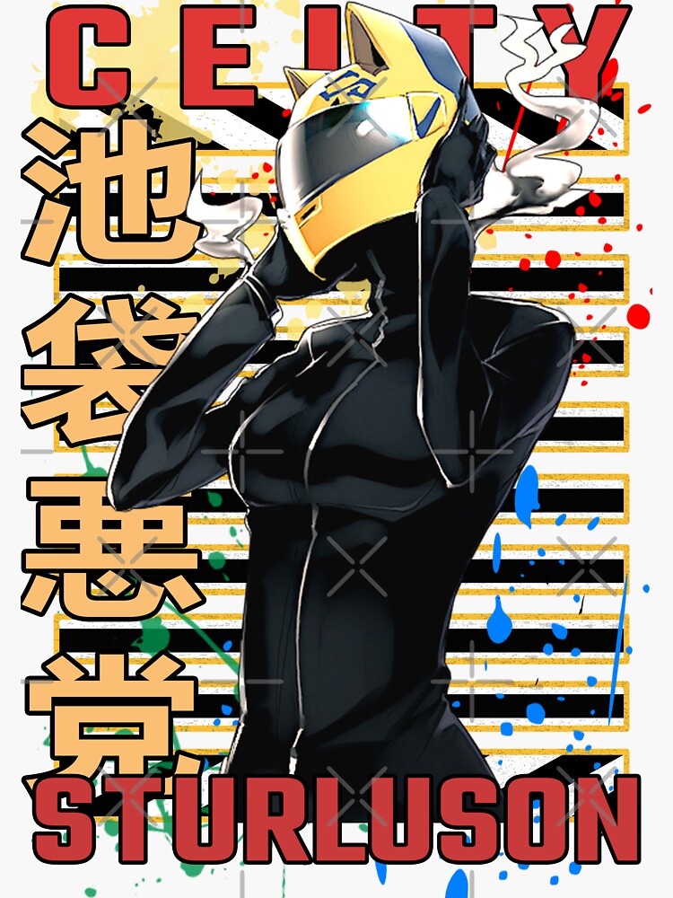 Aperçu 3 sur 3. Sticker avec l'œuvre Celty Sturluson Durarara Conception d'anime urbain créée et vendue par Wafusaurus.