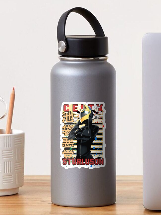 Aperçu 1 sur 3. Sticker avec l'œuvre Celty Sturluson Durarara Conception d'anime urbain créée et vendue par Wafusaurus.