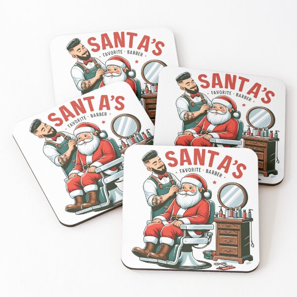 Item preview, Santa's Favorite Barber designed and sold by NavyPanda.