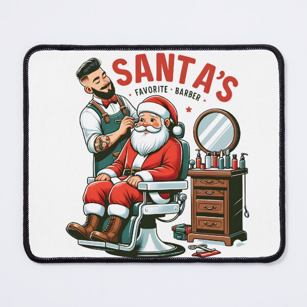 Item preview, Santa's Favorite Barber designed and sold by NavyPanda.