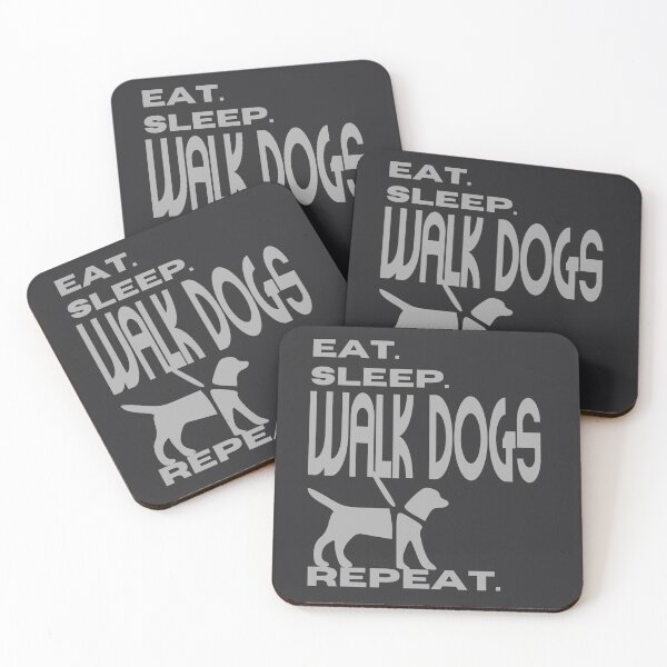 Item preview, Dog walker. Eat. Sleep. Walk dogs. Repeat. designed and sold by VieBelieve.