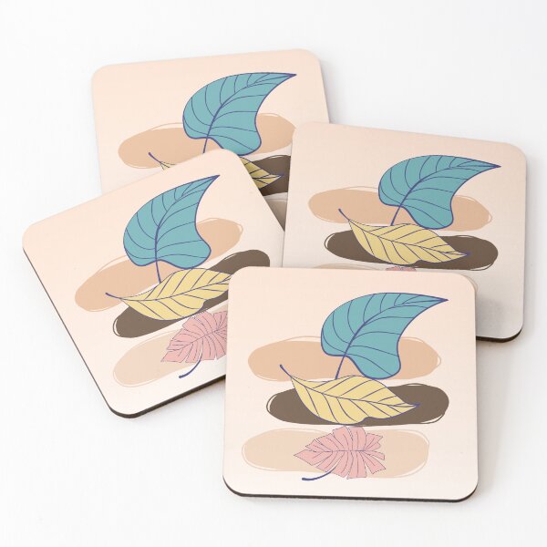 Item preview, With minimal style composition leaves designed and sold by Juviraga.