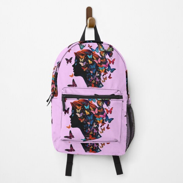 Item preview, Syncopated Artistic Depiction of to butterflys Female Silhouette in Wildlife Colors.... designed and sold by AriaMariaDesign.