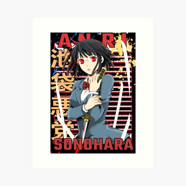 Aperçu de l'œuvre Anri Sonohara Durarara Conception d'anime urbain créée et vendue par Wafusaurus.