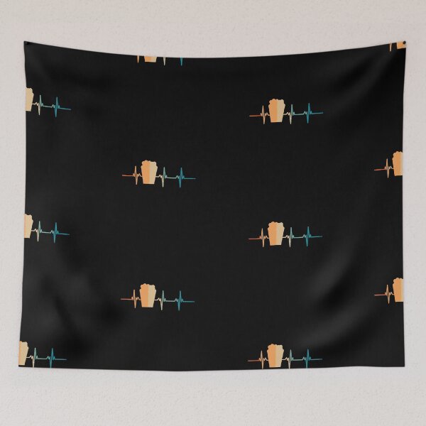 Item preview, Retro popcorn heartbeat  designed and sold by LU NA.