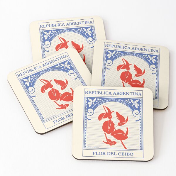 Item preview, Flor del Ceibo Stamp Republic of Argentina designed and sold by mirandathorne16.