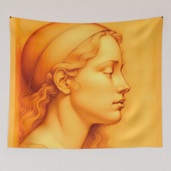 Item preview, Portrait Of A Young Girl In Profile designed and sold by LanaGustavsson.