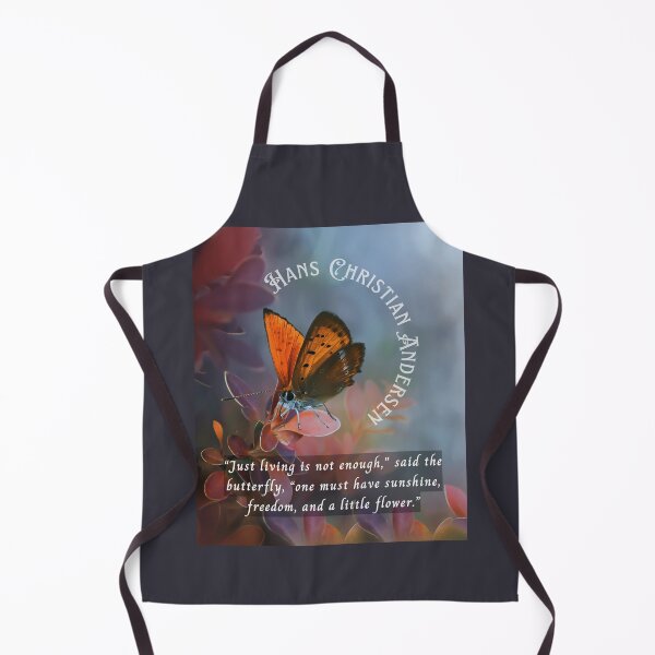 Item preview, Hans Christian Andersen  quote:  “Just living isn't enough,” said the butterfly, “one must have sunshine, freedom and a little flower.” designed and sold by artbleed.