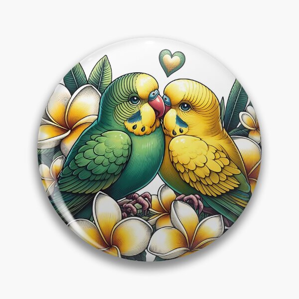 Item preview, Parakeets in Paradise designed and sold by fairycoffins.
