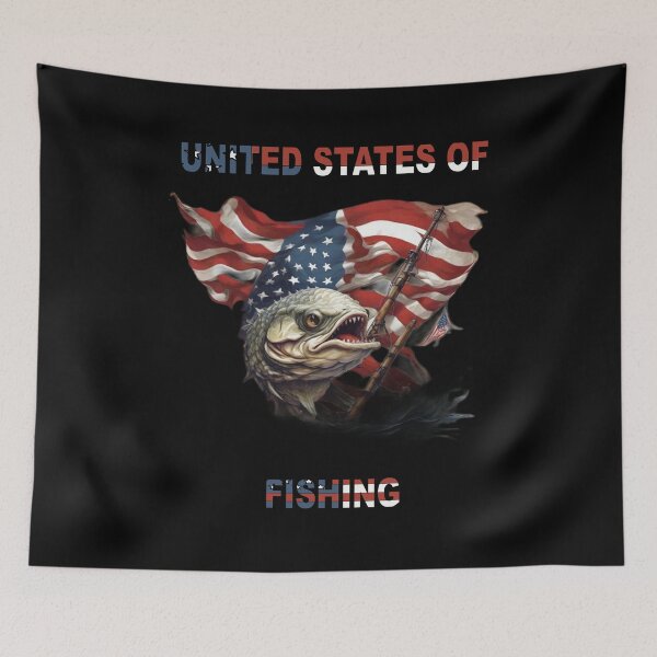 Item preview, American Flag Fishing designed and sold by JuniperusArt.