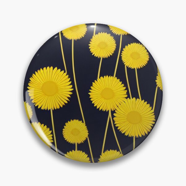 Item preview, Yellow dandelion flowers pattern designed and sold by randrdesign.