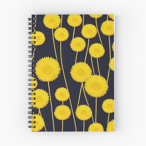 Item preview, Yellow dandelion flowers pattern designed and sold by randrdesign.