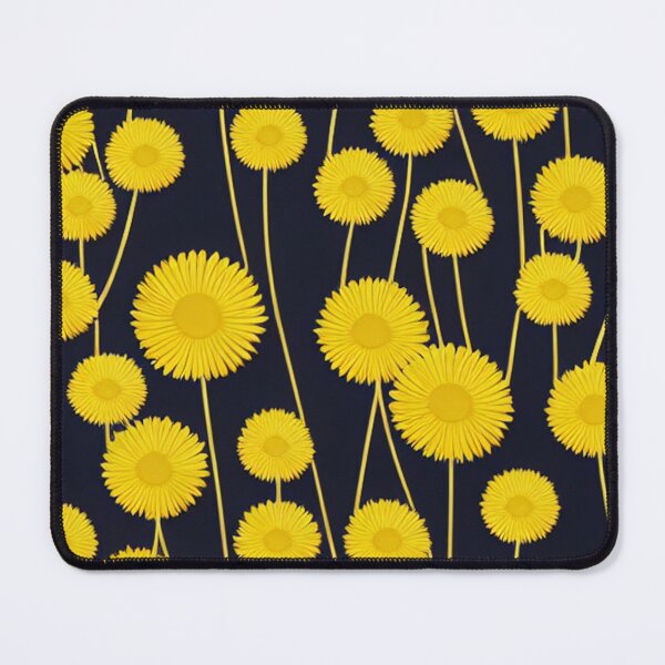 Item preview, Yellow dandelion flowers pattern designed and sold by randrdesign.