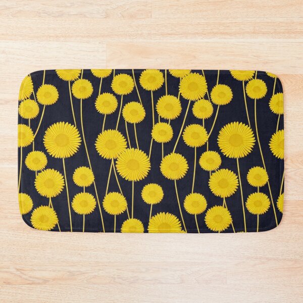 Item preview, Yellow dandelion flowers pattern designed and sold by randrdesign.