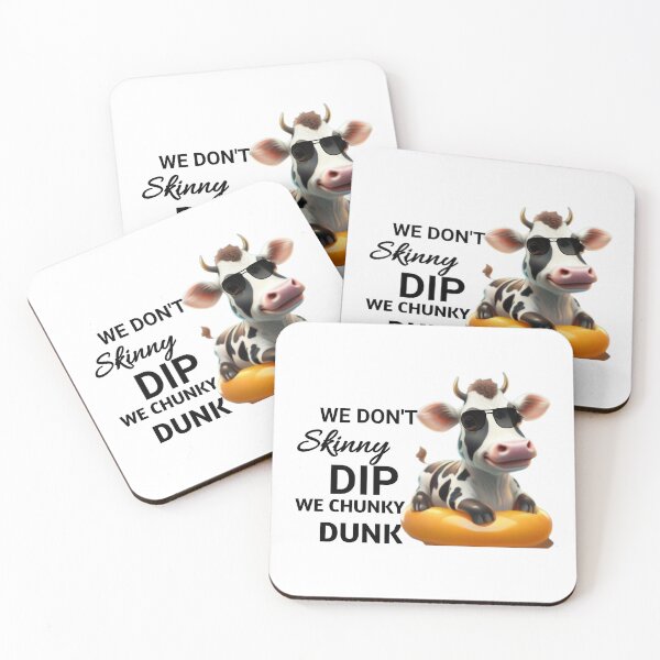 Item preview, "cow print ducks "-  we Don't Skinny Dip we Chunky Dunk designed and sold by Obinne.