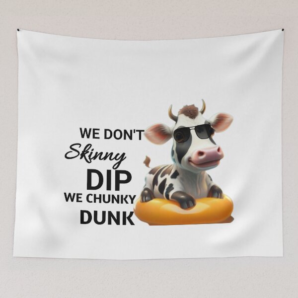 Item preview, "cow print ducks "-  we Don't Skinny Dip we Chunky Dunk designed and sold by Obinne.