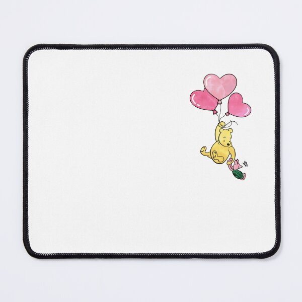 Item preview, Classic Winnie The Pooh Valentine's Bear Pink Hearts Balloons designed and sold by Cristina Galerina.
