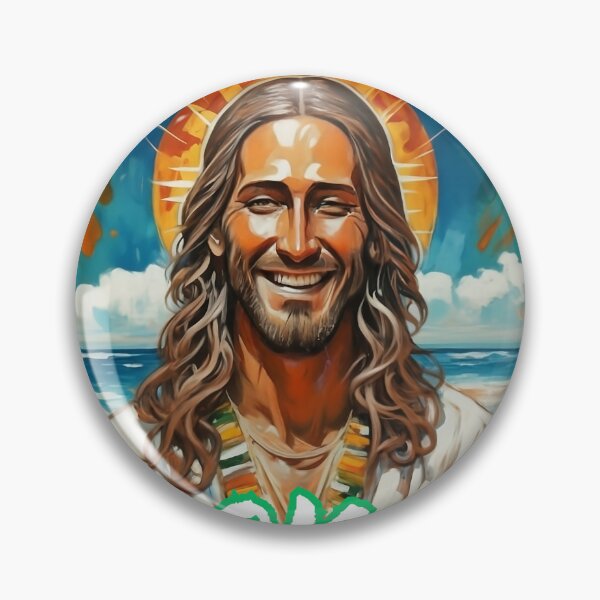 Item preview, Xmas on Hawaii with smilling Jesus on the beach christian funny gifts designed and sold by thankful-loco.
