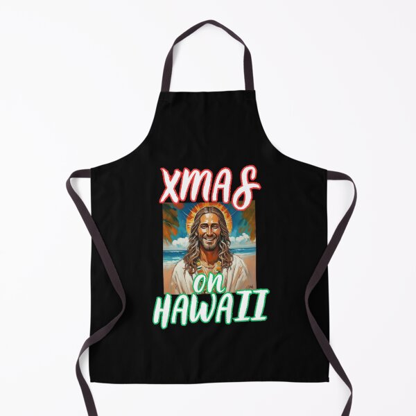 Item preview, Xmas on Hawaii with smilling Jesus on the beach christian funny gifts designed and sold by thankful-loco.