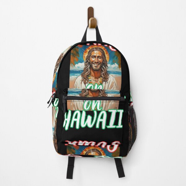 Item preview, Xmas on Hawaii with smilling Jesus on the beach christian funny gifts designed and sold by thankful-loco.