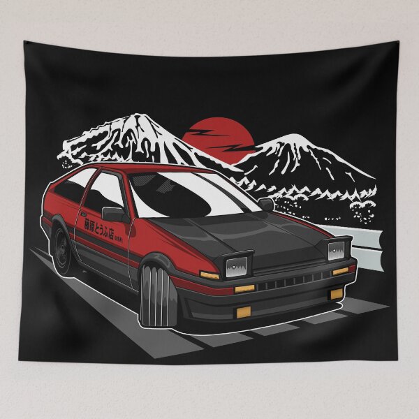 Item preview, red ae86 hachiroku designed and sold by dipoernomo.