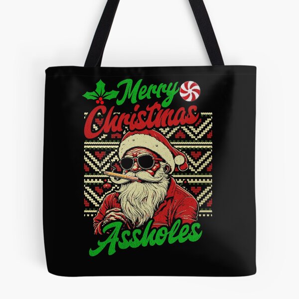 Artikelvorschau, Frohe Weihnachten, Arschlöcher, lustige Weihnachtsmann-Weihnachtsbeleuchtung entworfen und verkauft von InkVista Studio.