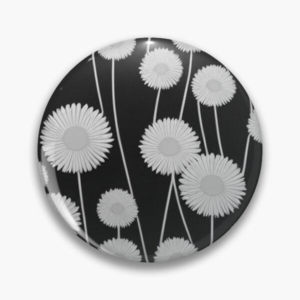 Item preview, White dandelion flowers pattern designed and sold by randrdesign.
