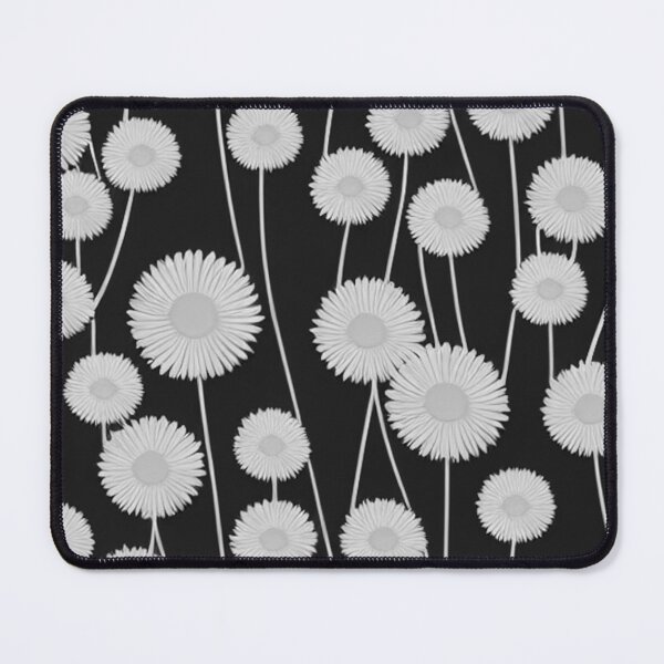 Item preview, White dandelion flowers pattern designed and sold by randrdesign.