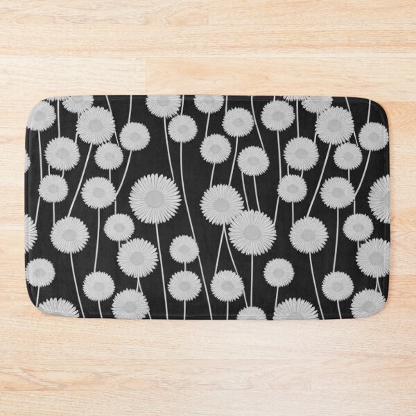Item preview, White dandelion flowers pattern designed and sold by randrdesign.
