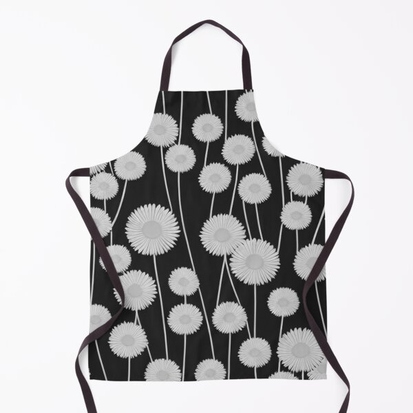 Item preview, White dandelion flowers pattern designed and sold by randrdesign.