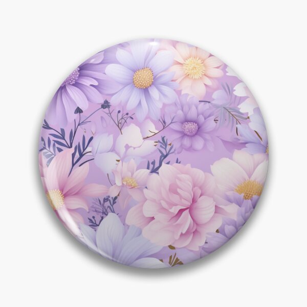 Item preview, Seamless Colorful Flowers on Pastel Purple | Floral Pattern Design designed and sold by Thanatphak Tansakul.