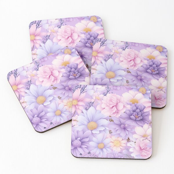 Item preview, Seamless Colorful Flowers on Pastel Purple | Floral Pattern Design designed and sold by Thanatphak Tansakul.