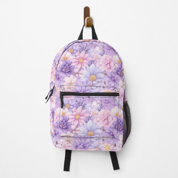 Item preview, Seamless Colorful Flowers on Pastel Purple | Floral Pattern Design designed and sold by Thanatphak Tansakul.
