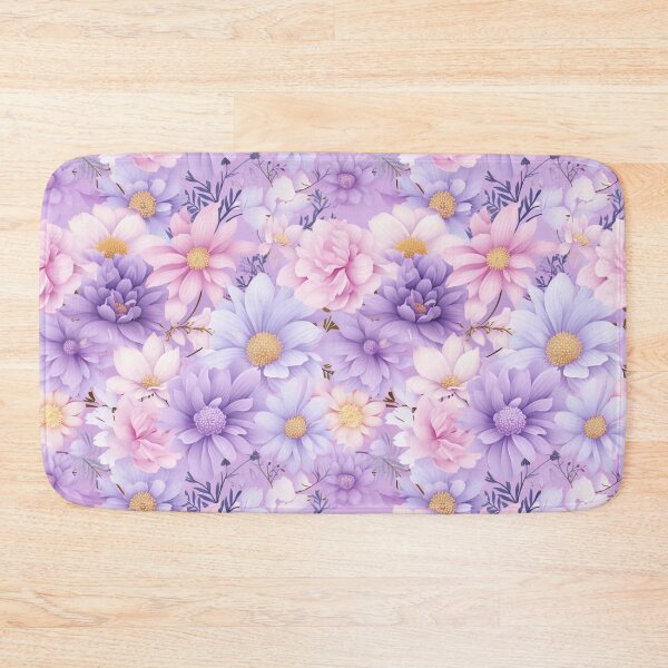 Item preview, Seamless Colorful Flowers on Pastel Purple | Floral Pattern Design designed and sold by Thanatphak Tansakul.